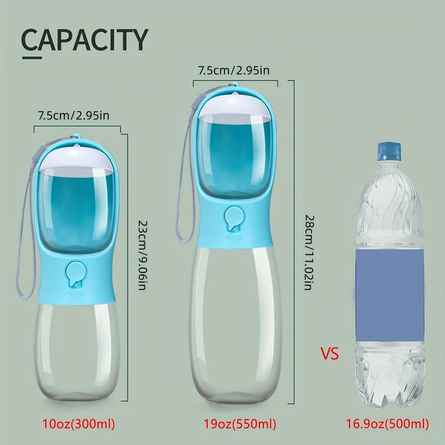Dog Cat Water Bottle Portable