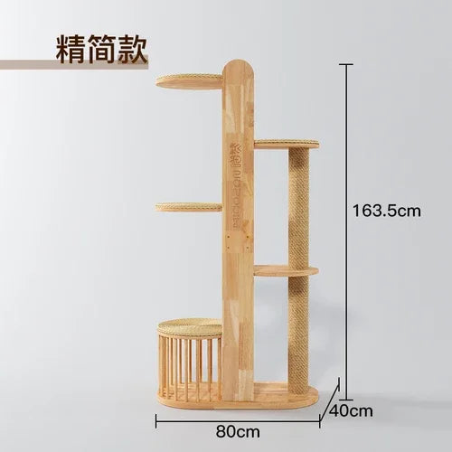 A durable multi-level cat tree that encourages healthy scratching, climbing, and relaxation while protecting your furniture.