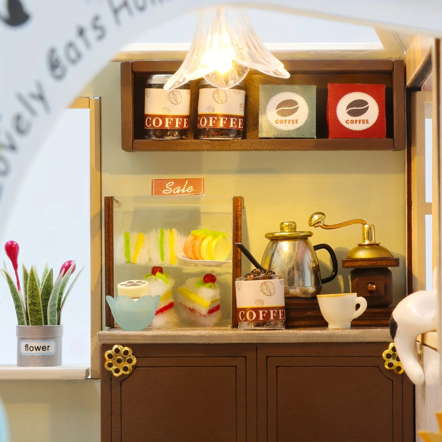 Cat Café  DIY Wooden Model House
