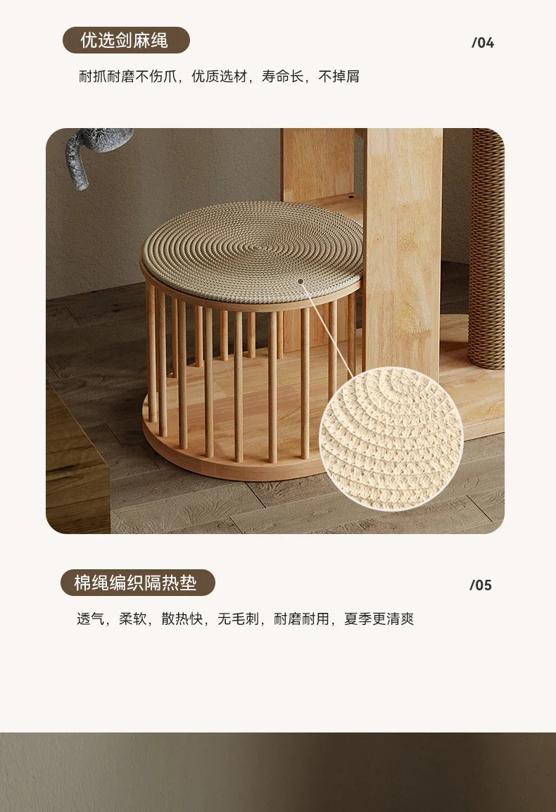 A durable multi-level cat tree that encourages healthy scratching, climbing, and relaxation while protecting your furniture.