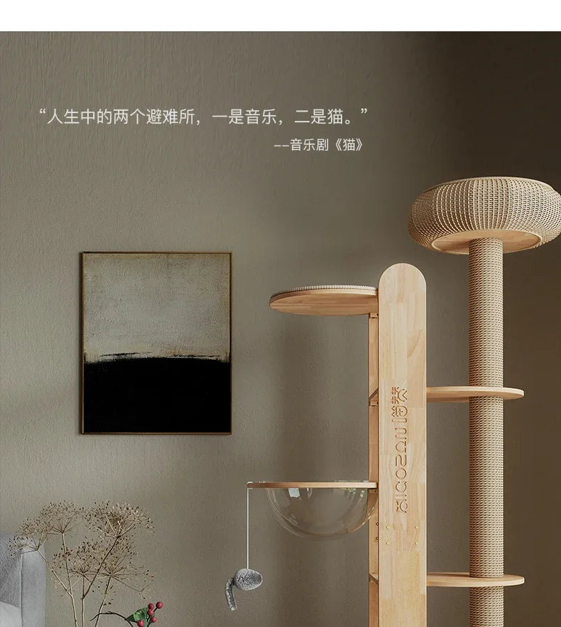 A durable multi-level cat tree that encourages healthy scratching, climbing, and relaxation while protecting your furniture.