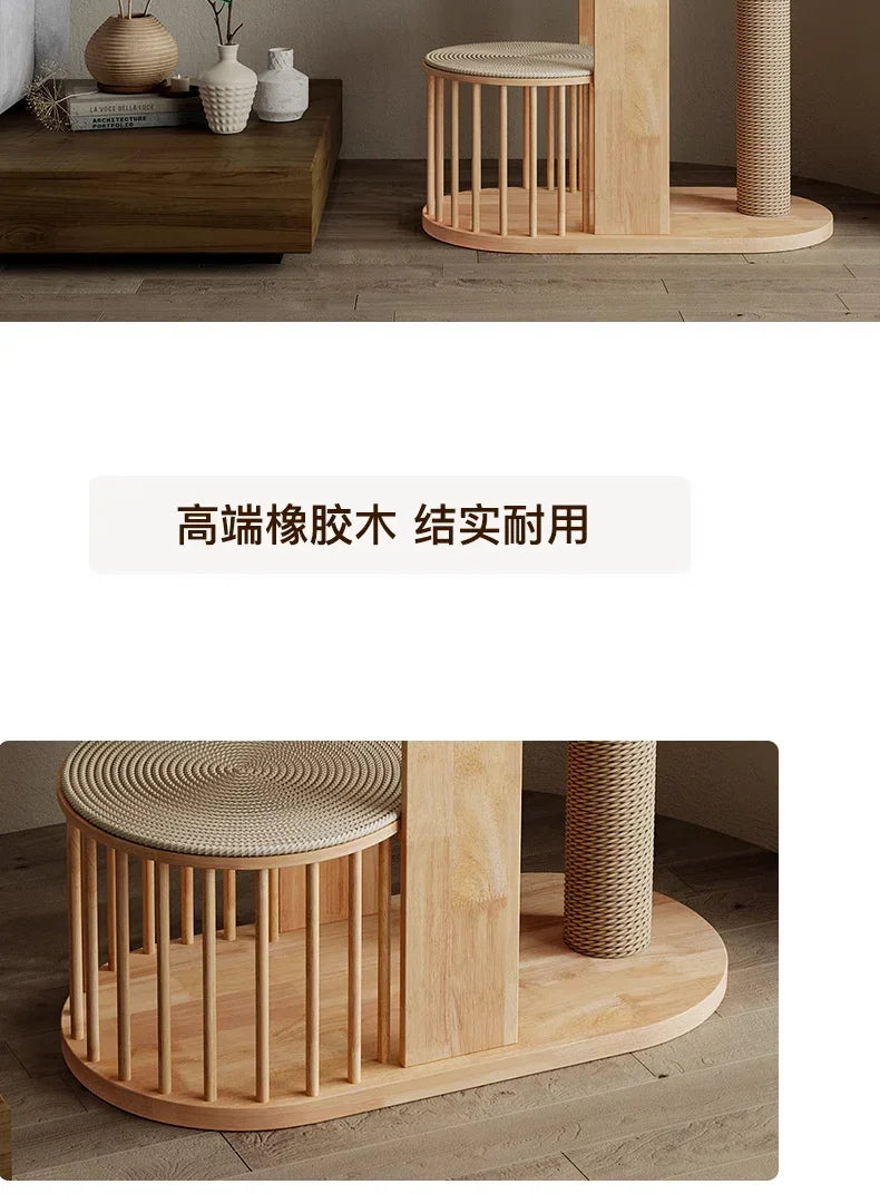 A durable multi-level cat tree that encourages healthy scratching, climbing, and relaxation while protecting your furniture.