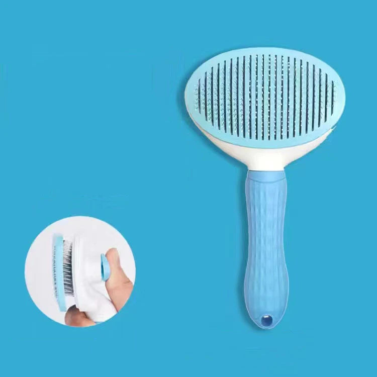 Pet Grooming Brush – Gentle Deshedding & Detangling for Dogs & Cats