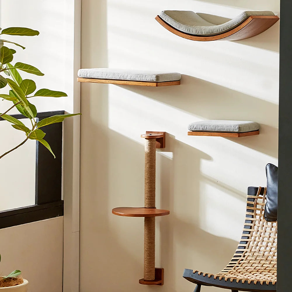 A durable multi-level cat tree that encourages healthy scratching, climbing, and relaxation while protecting your furniture.