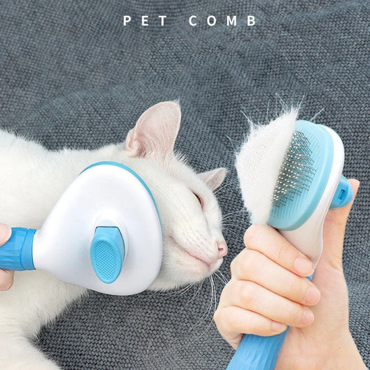Pet Grooming Brush – Gentle Deshedding & Detangling for Dogs & Cats