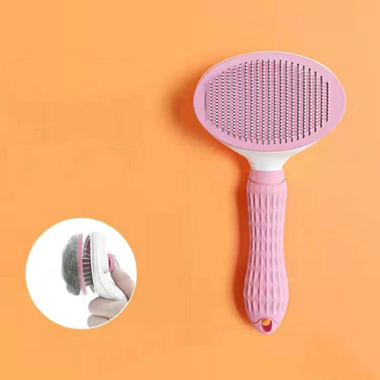 Pet Grooming Brush – Gentle Deshedding & Detangling for Dogs & Cats