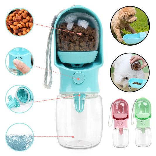 Pet feeding/water supplies, pet going out water cups, portable carry-on cups, pet water and food integrated cups.-zmt