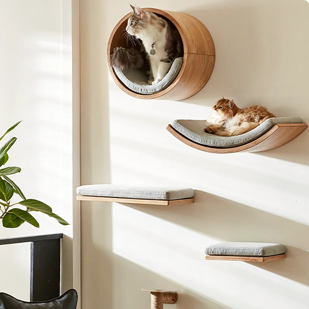 A durable multi-level cat tree that encourages healthy scratching, climbing, and relaxation while protecting your furniture.