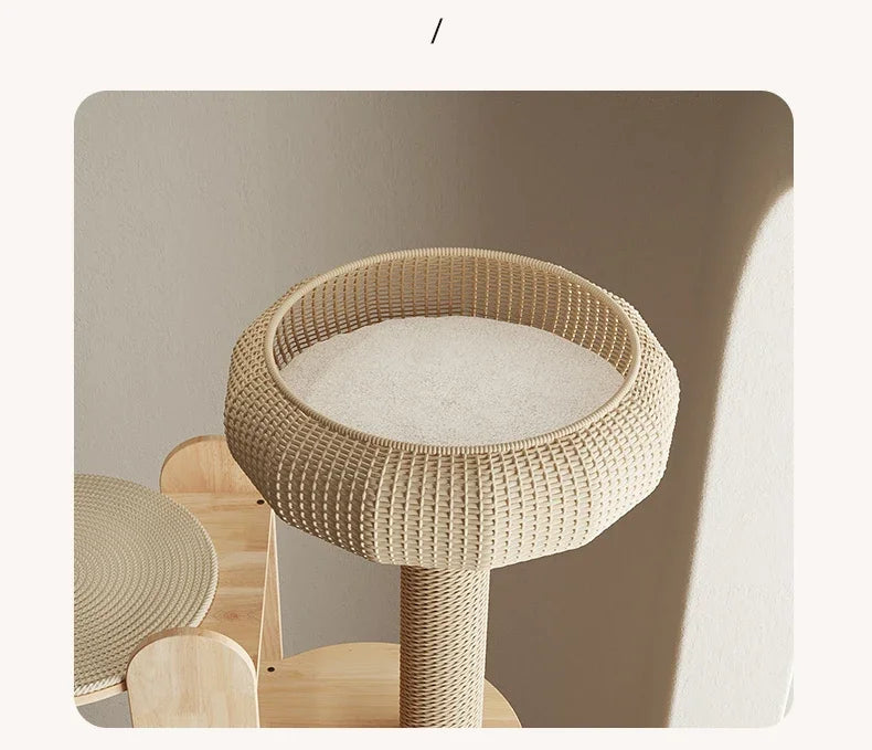 A durable multi-level cat tree that encourages healthy scratching, climbing, and relaxation while protecting your furniture.