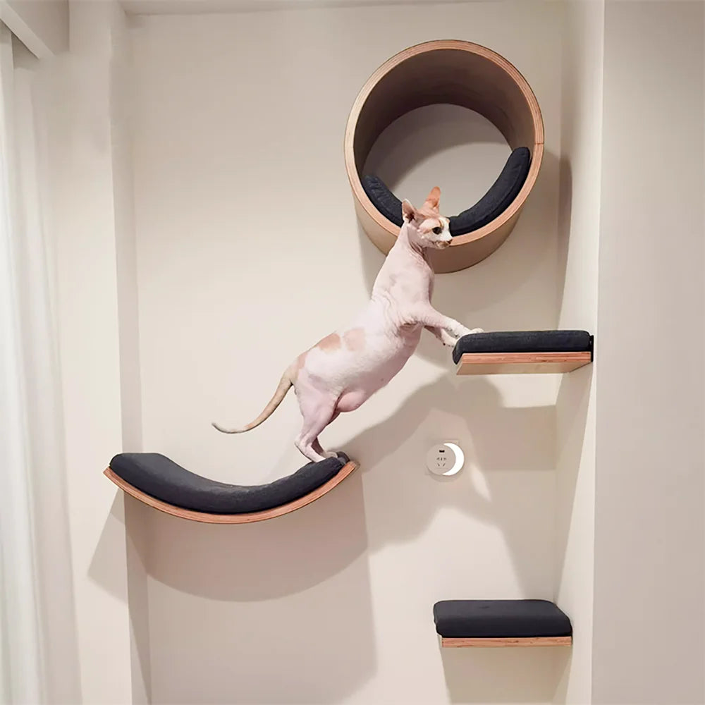 A durable multi-level cat tree that encourages healthy scratching, climbing, and relaxation while protecting your furniture.