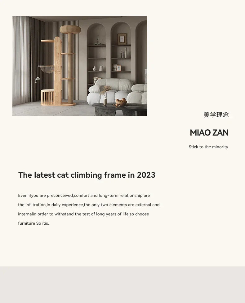 A durable multi-level cat tree that encourages healthy scratching, climbing, and relaxation while protecting your furniture.