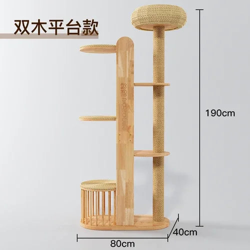 A durable multi-level cat tree that encourages healthy scratching, climbing, and relaxation while protecting your furniture.